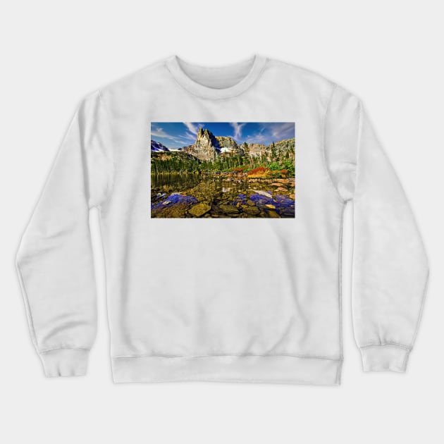 Notchtop Mountain Crewneck Sweatshirt by briankphoto